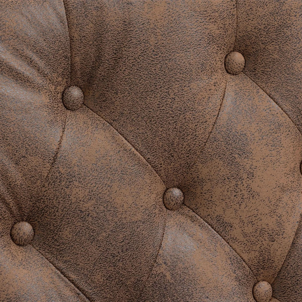 Armchair With Microsuede Upholstery Wood Frame Cozy Living Room Chair Media 17