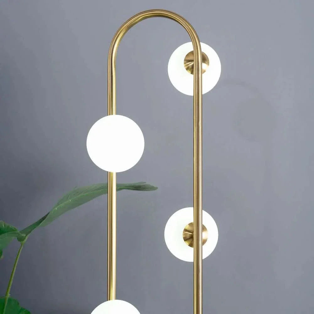 Floor Lamp Gold Metal Modern Tall Corner Lighting For Living Room & Office Media 2