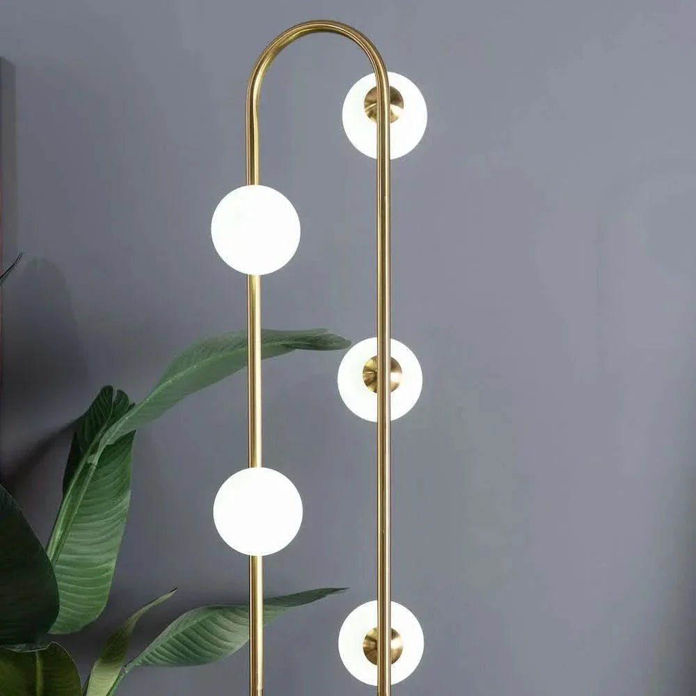 Floor Lamp Gold Metal Modern Tall Corner Lighting For Living Room & Office Media 10