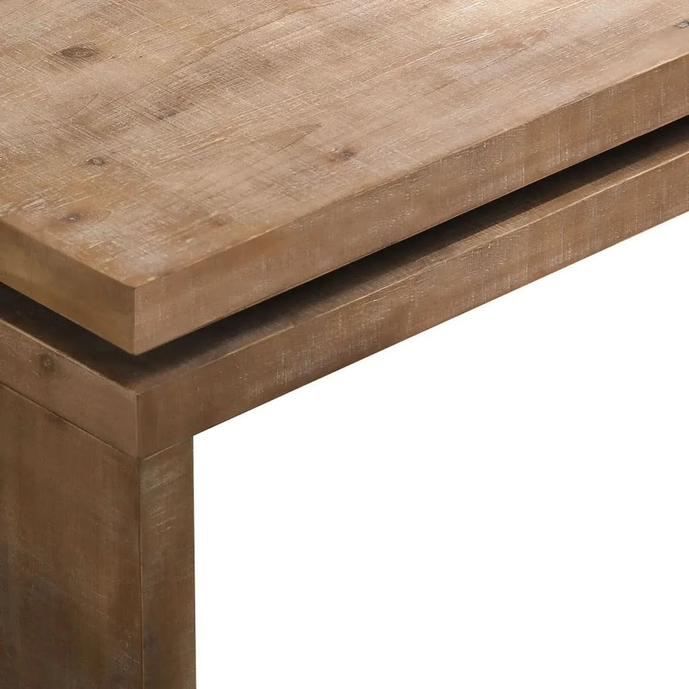 Coffee Table Floating Top Wood Rustic Farmhouse Living Room Centerpiece Media 8
