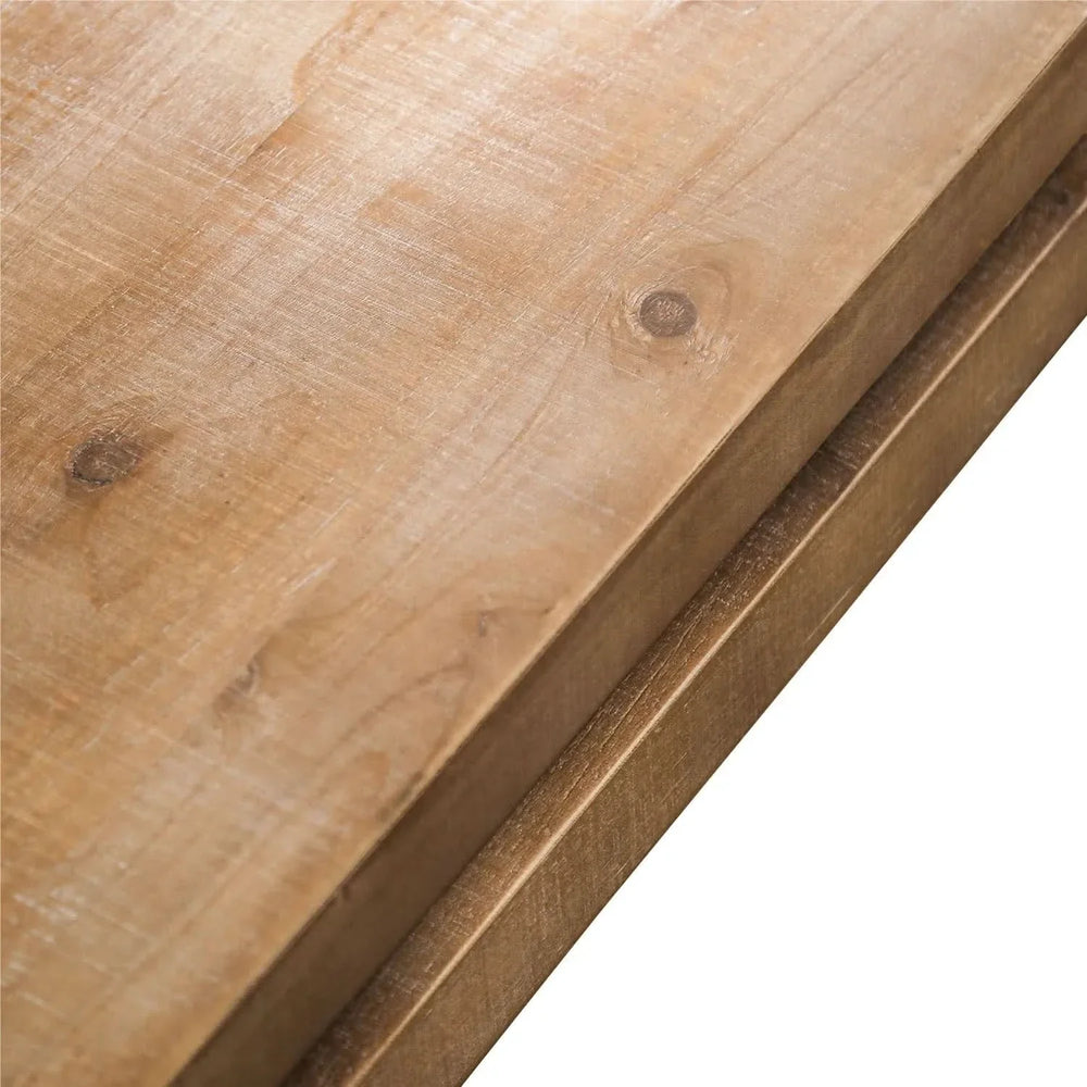 Coffee Table Floating Top Wood Rustic Farmhouse Living Room Centerpiece Media 7