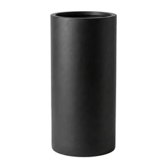 DTY Mount Oxford 15.7" D x 31.5" H (Pot Opening 11.0") Fiberstone Tall Planter with Drainage Hole, Weather Resistant for Indoor and Outdoor, 2 Extra Coco Mats - Black, Large perspective
