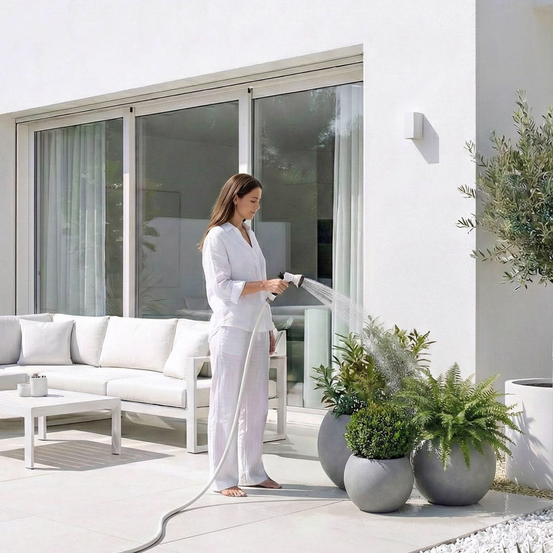 Fiberstone Round Planter Open Top Sphere Indoor Outdoor Weatherproof