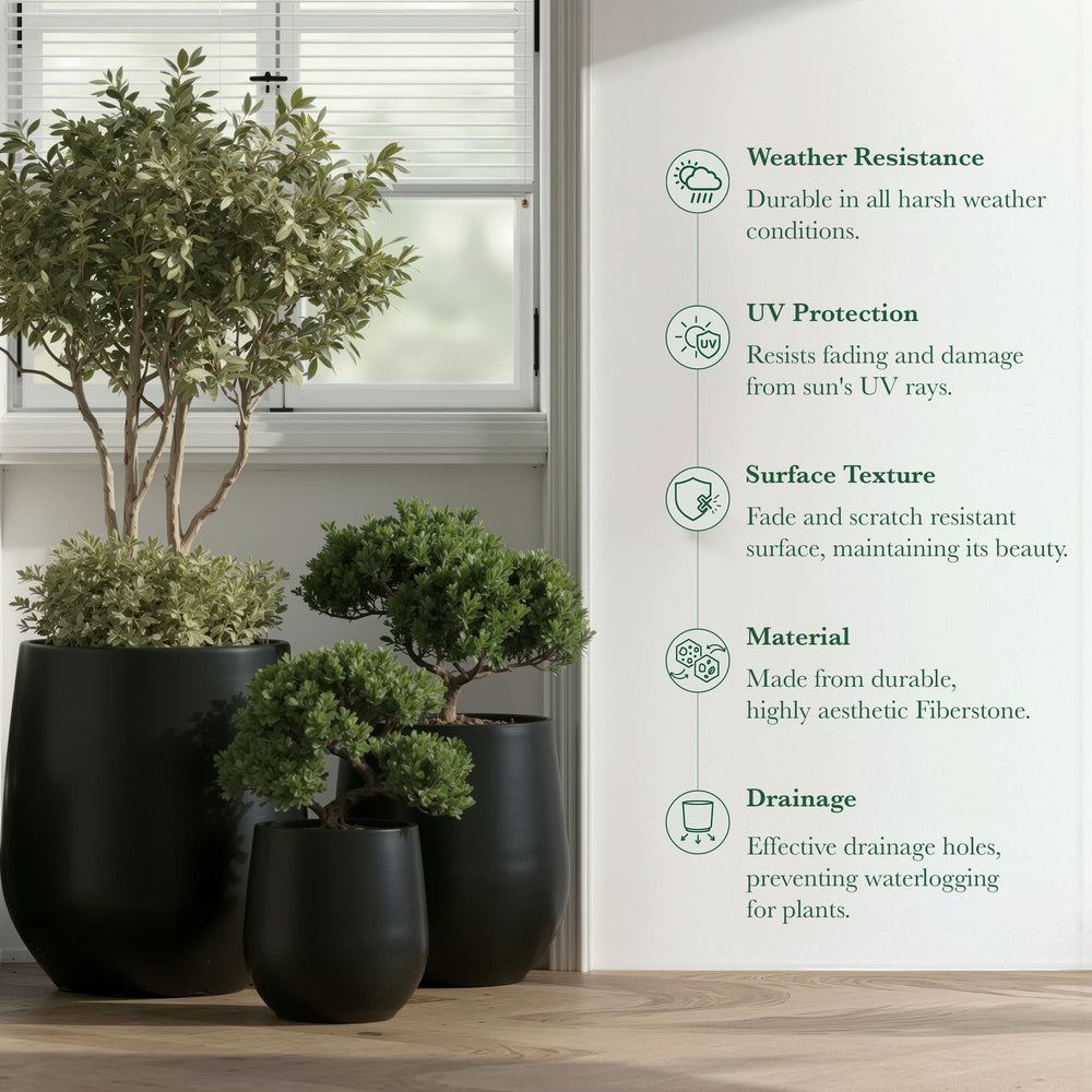 Fiberstone Planter Mount Wilson Weather Resistant Media 9