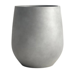 DTY Signature Mount Wilson Modern Indoor Outdoor Fiberstone Tapered Planter, Lightweight, Weather Resistant Garden Pot with Drainage Hole & Rubber Plug (Black, 11'' D x 12'' H) perspective