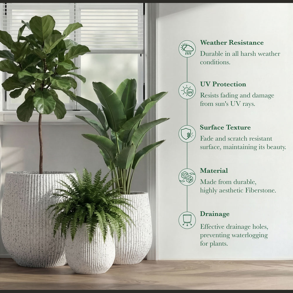 Fiberstone Planter Mount Wilson Weather Resistant Media 66