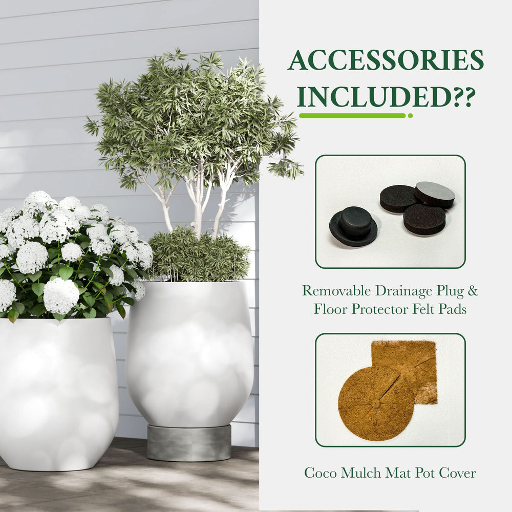 Fiberstone Planter Mount Wilson Weather Resistant Media 18