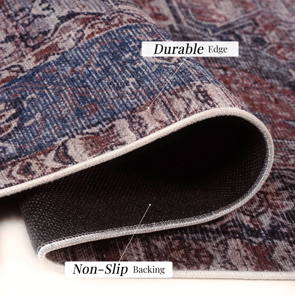 Polyester Chenille Area Rug Washable Six By Nine Feet Modern Media 8