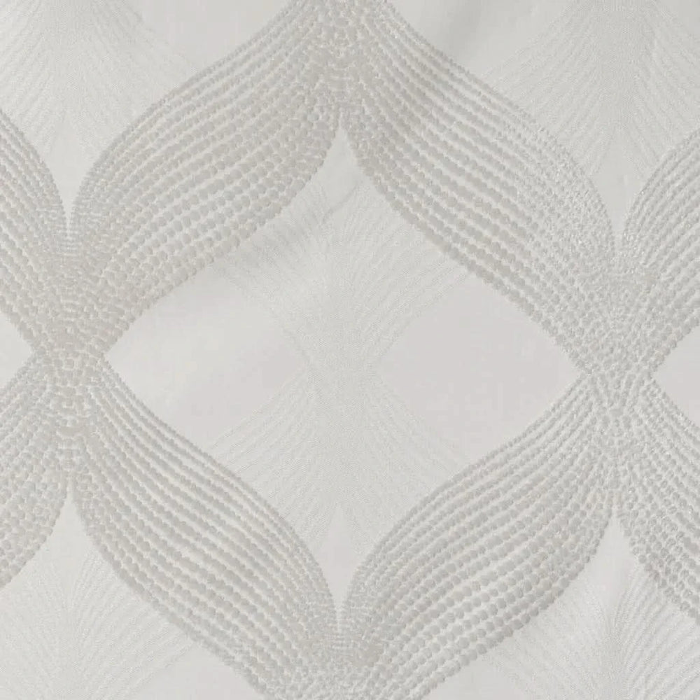 Blackout Curtain Panel Polyester Ogee Jacquard Sunsmart Ivory Shade Media 14