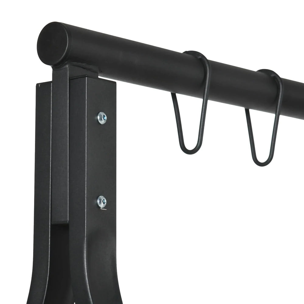 Porch Swing Stand Steel Heavy Duty Outdoor Frame 528 Lbs Capacity Media 6