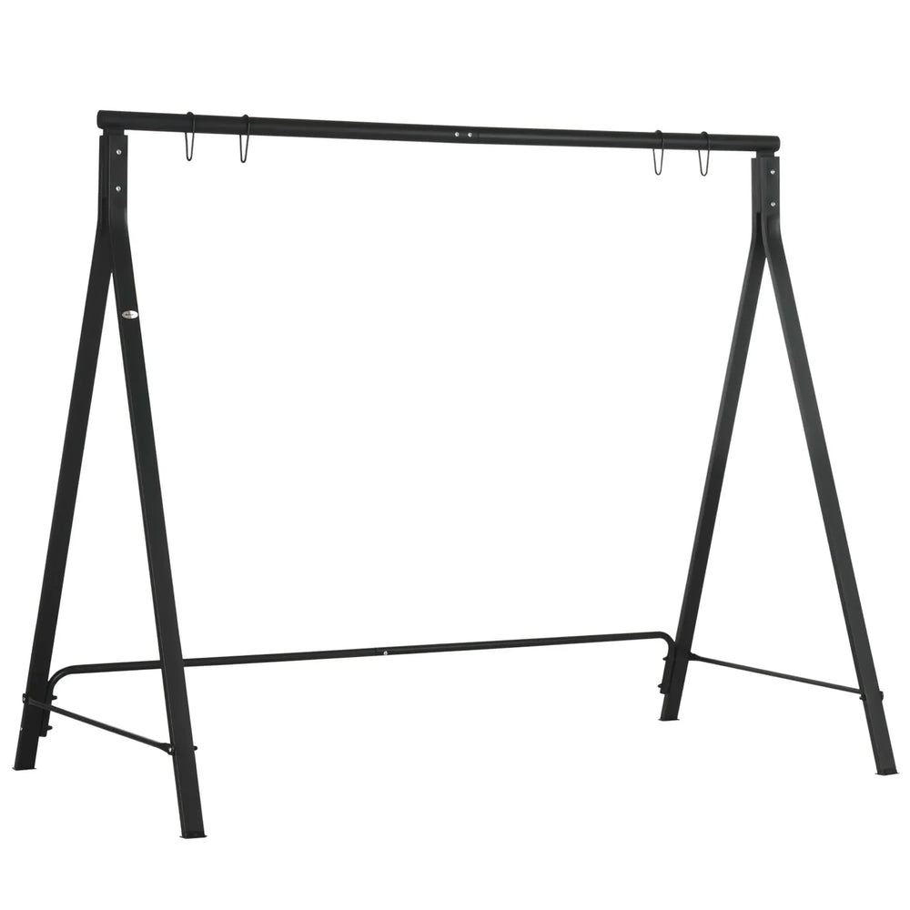 Porch Swing Stand Steel Heavy Duty Outdoor Frame 528 Lbs Capacity Media 1