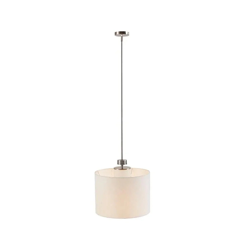 Pendant Light Cotton Shade Drum Pendant Lamp For Living Room Compact Media 5