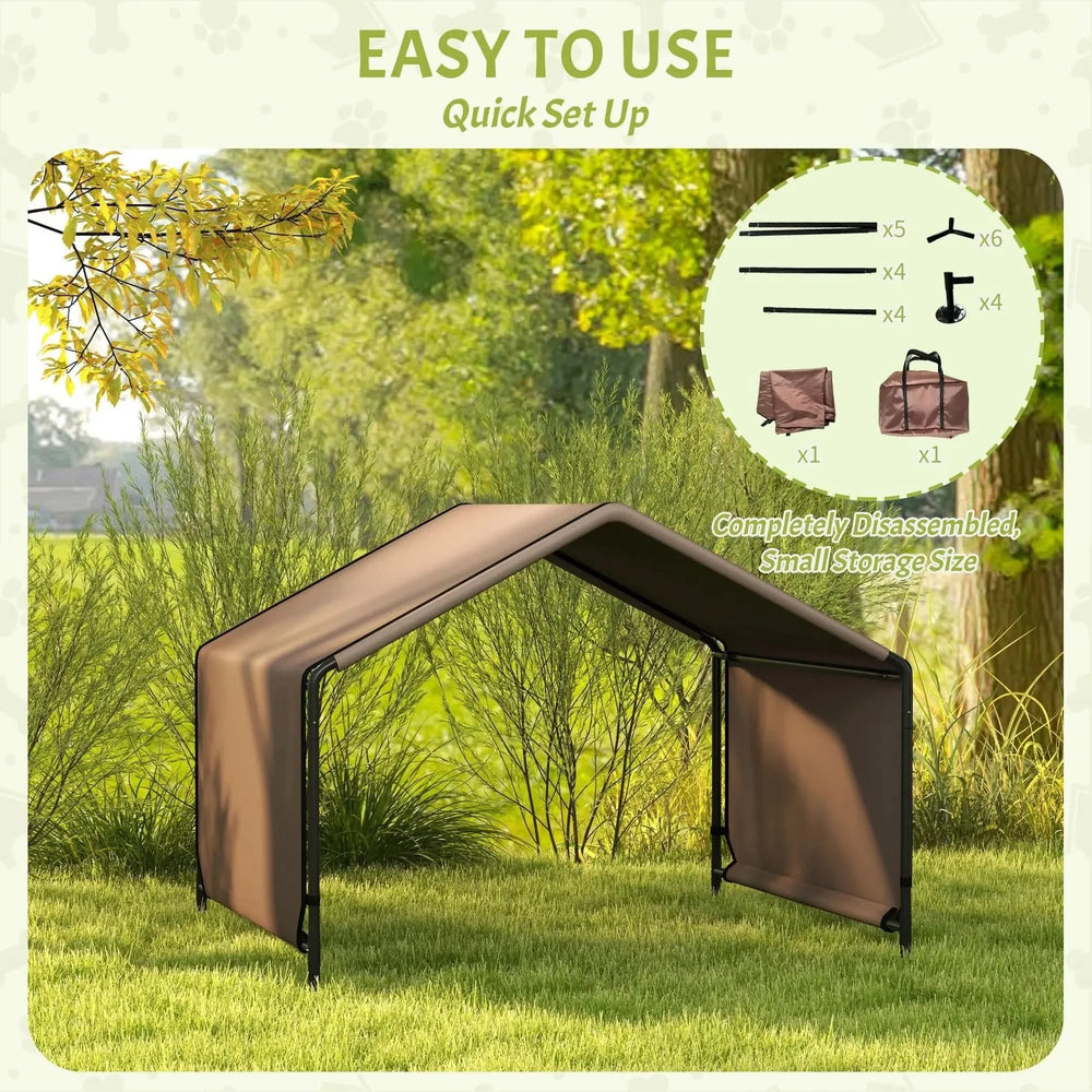 Dog Shade Shelter Fabric Waterproof Outdoor Tent For Backyard Playtime Media 5