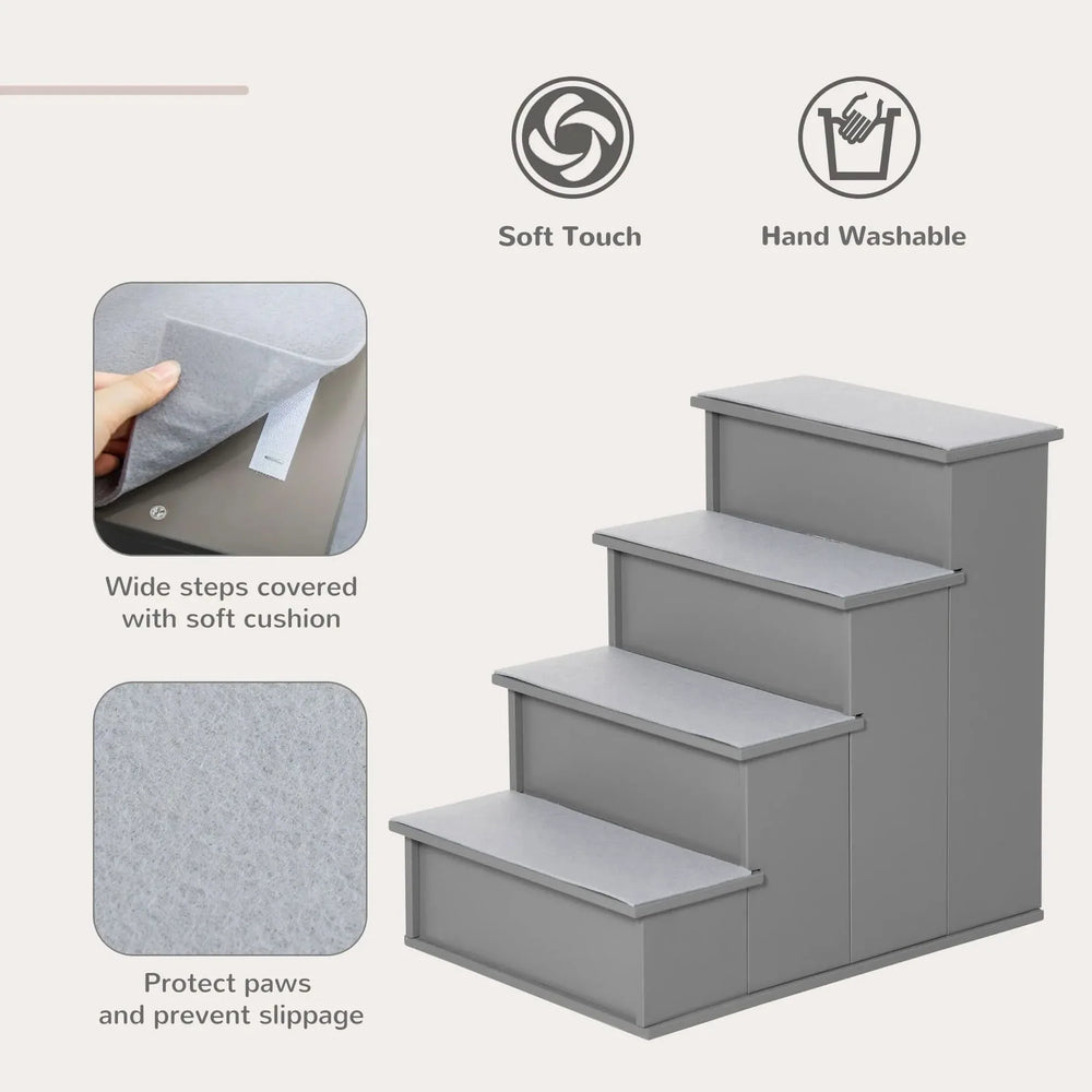 Pet Stairs Cushioned Removable Cover For Small Pets Up To 22 Lbs Capacity Media 6