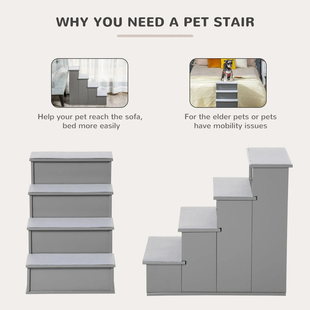 Pet Stairs Cushioned Removable Cover For Small Pets Up To 22 Lbs Capacity Media 5