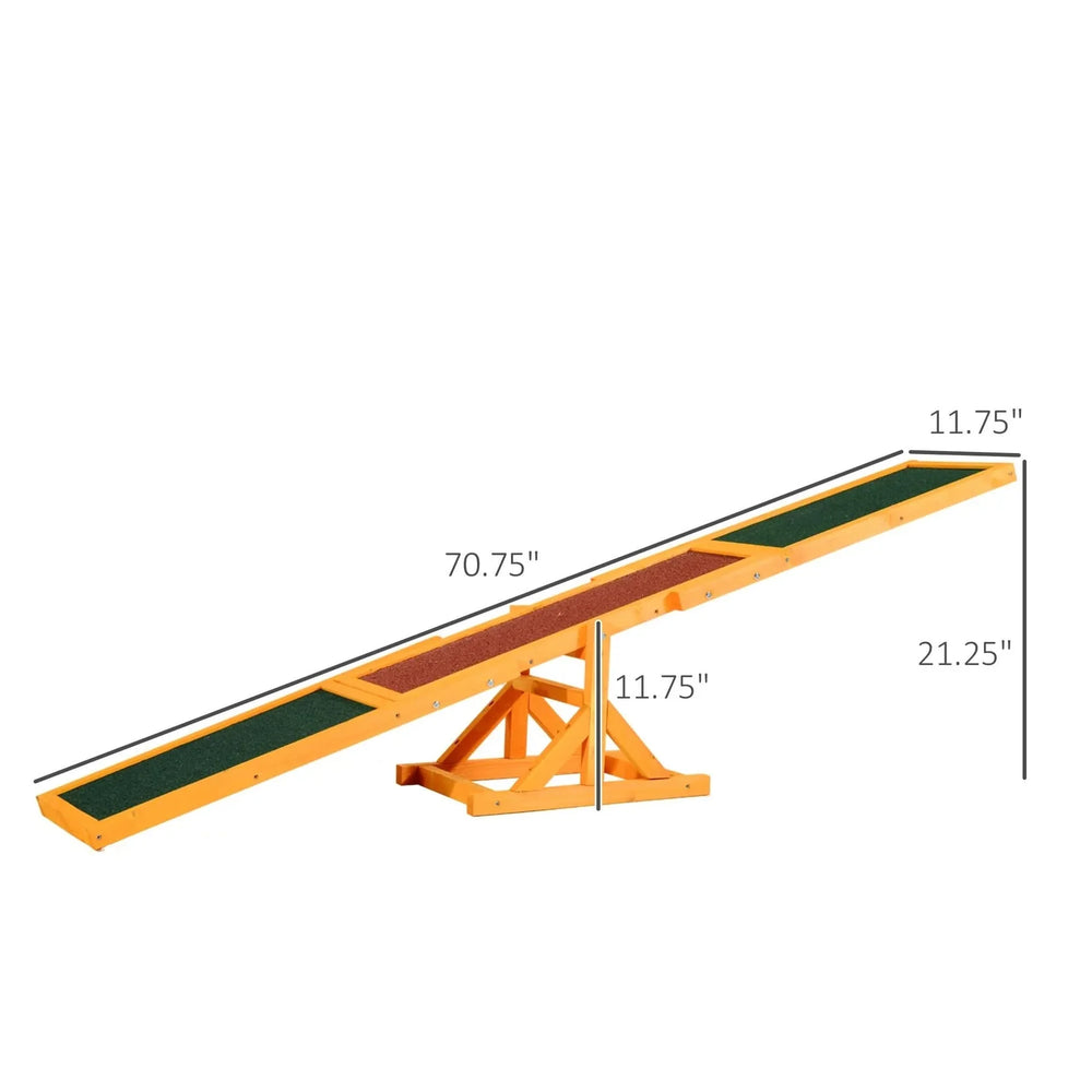 Dog Agility Seesaw Wooden Platform Training Toy Weatherproof Home Use Media 3