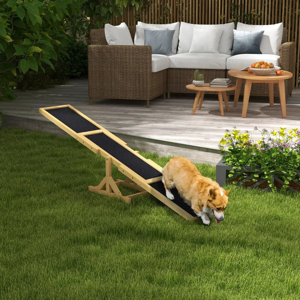 Dog Agility Seesaw Wooden Training Platform For Home & Indoor Play Media 9