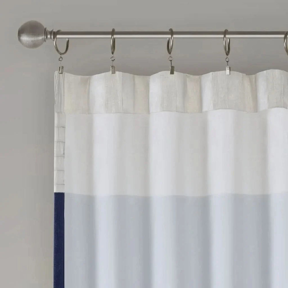 Curtain Panel Cotton Pintuck Window Curtain For Living Room Decor Media 7