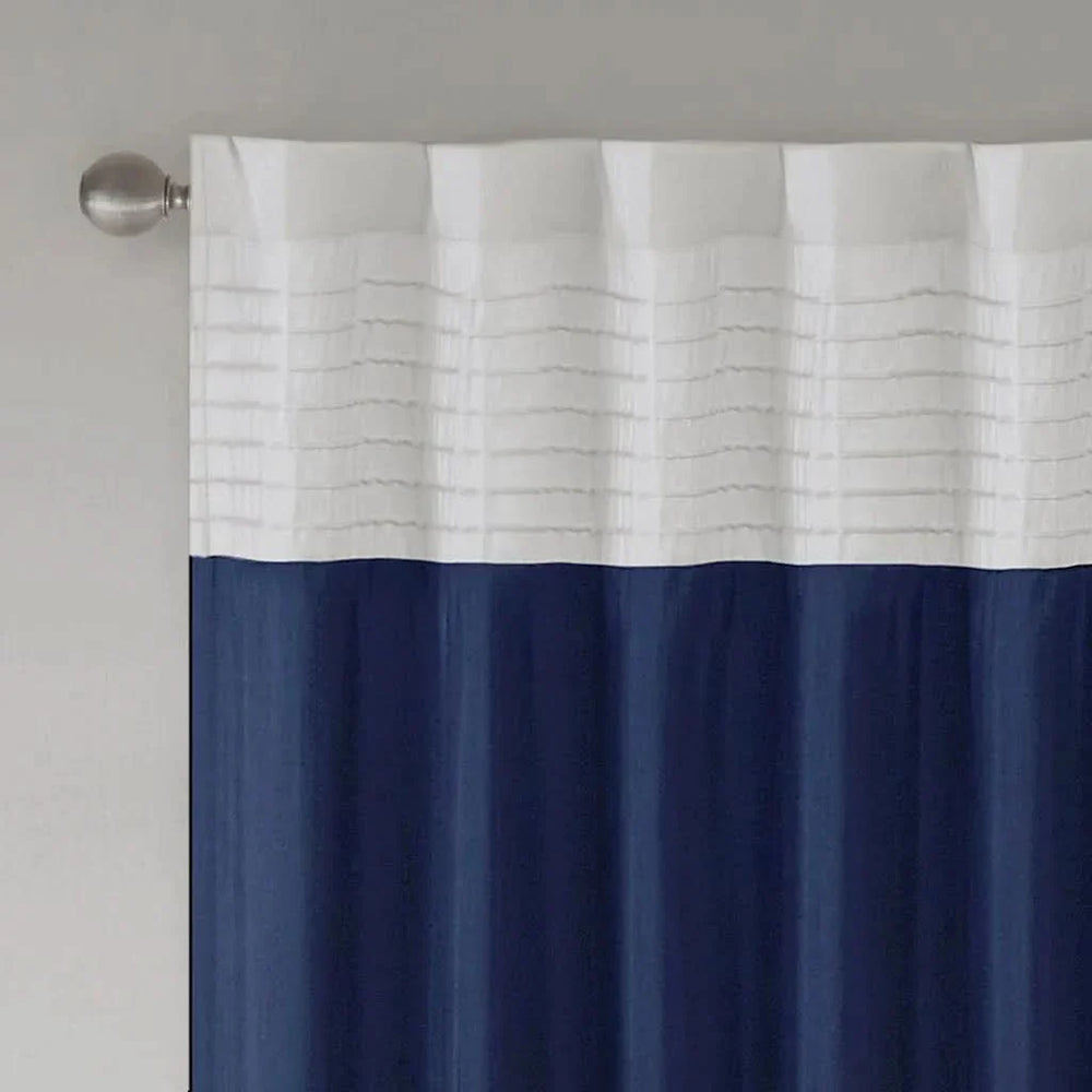 Curtain Panel Cotton Pintuck Window Curtain For Living Room Decor Media 10