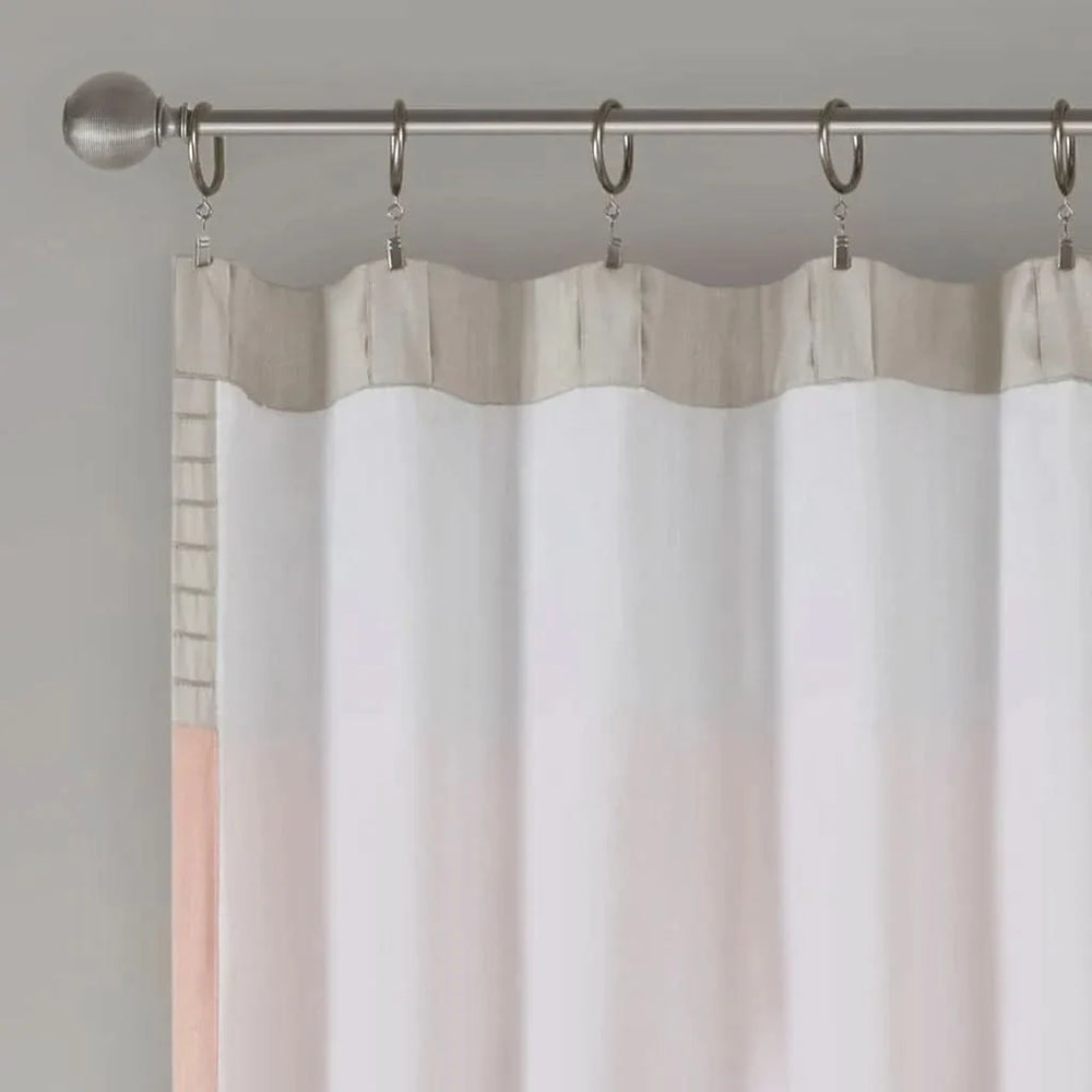 Silk Curtain Panel Pintuck Orange Multi Window Panel Single Panel Media 5