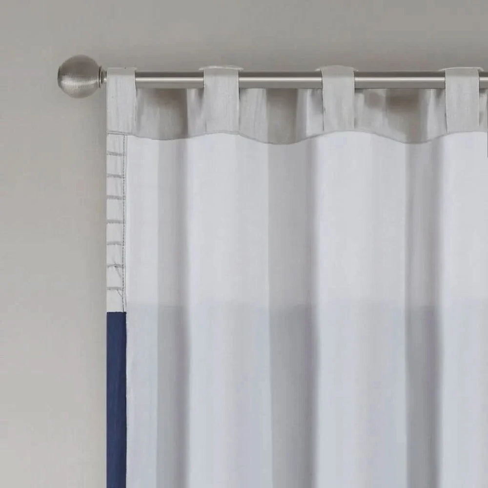 Curtain Panel Cotton Pintuck Window Curtain For Living Room Decor Media 2