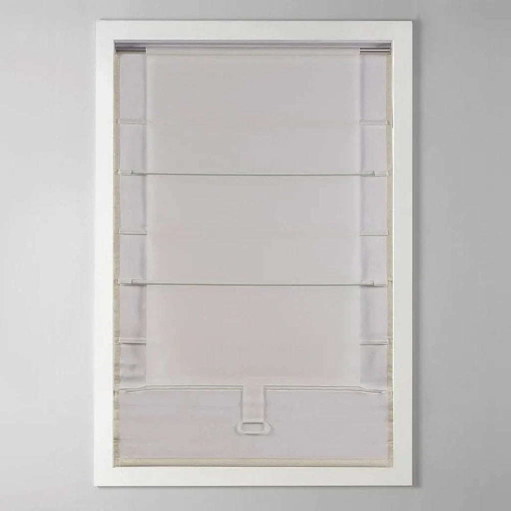Room Darkening Cordless Roman Shade Polyester Faux Silk Texture Modern Media 7