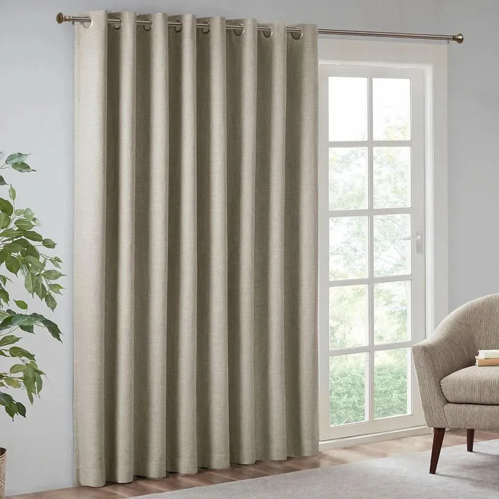 Blackout Window Panel Polyester Room Darkening 100 Inch Wide 84 Inch Long Media 8