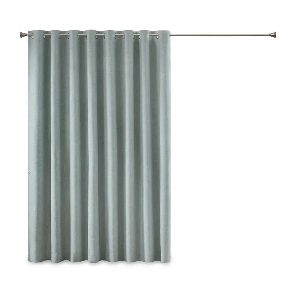 Blackout Window Panel Polyester Heathered Print Patio Curtain Panel Media 8