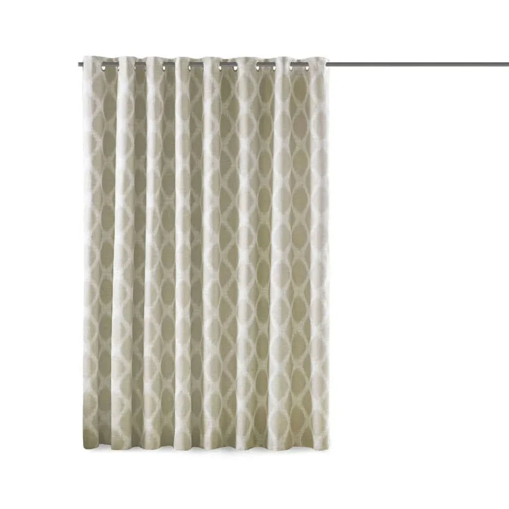 Ikat Blackout Curtain Polyester Patio Window Panel Multicolor Textured Media 9