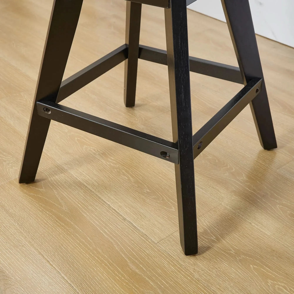 Bar Stools Velvet Swivel Tufted Chairs Gray With Wooden Legs & Nailhead Trim Media 13