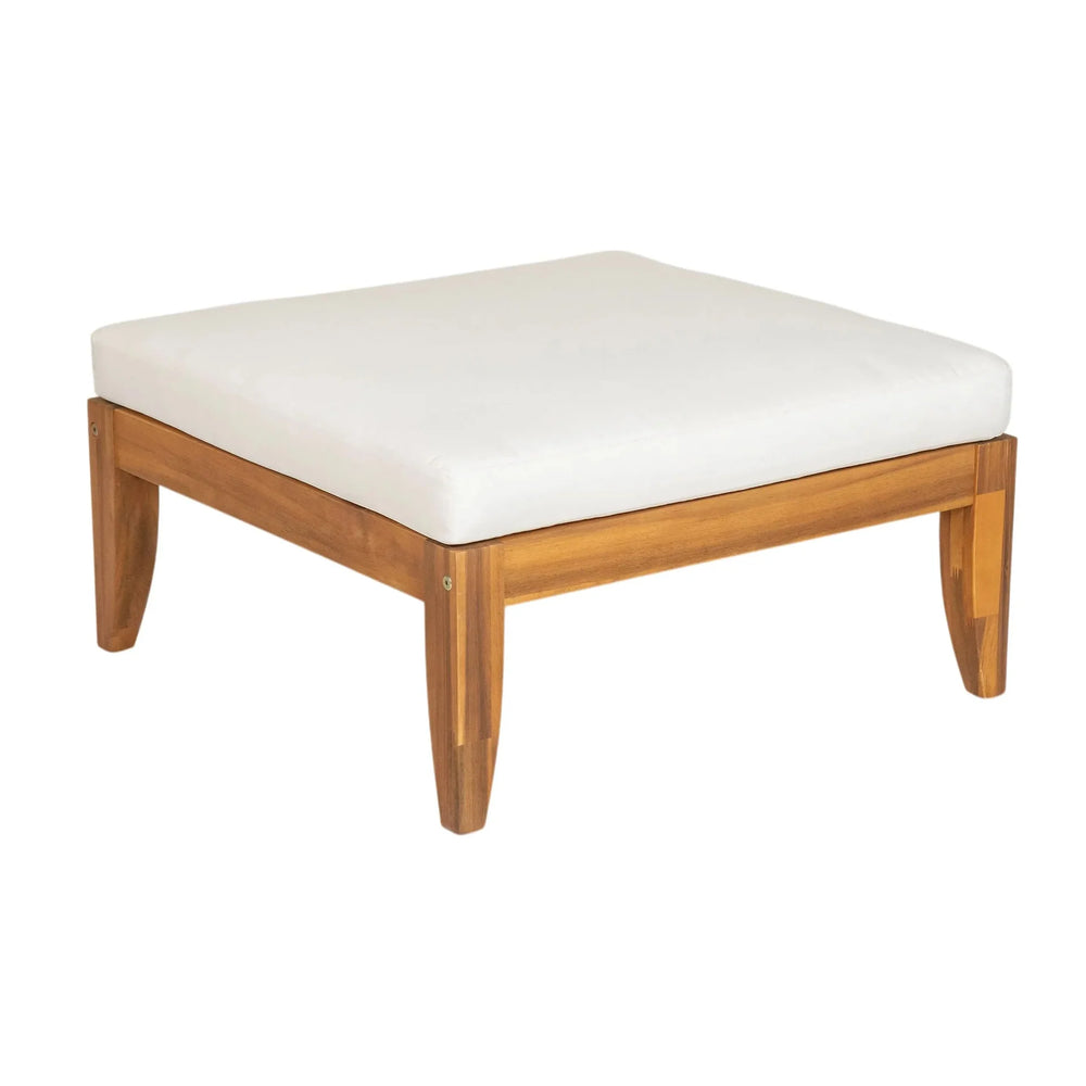 Acacia Wood Outdoor Sectional 6 Piece Convertible Casual Daybed Set Media 16