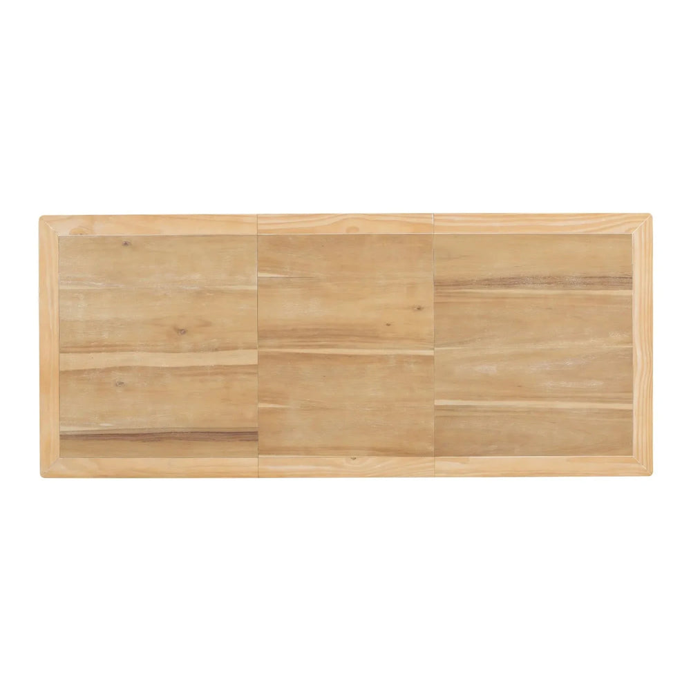 Dining Table Rubber Wood With Removable Leaf Extendable For 8 Seats Media 6