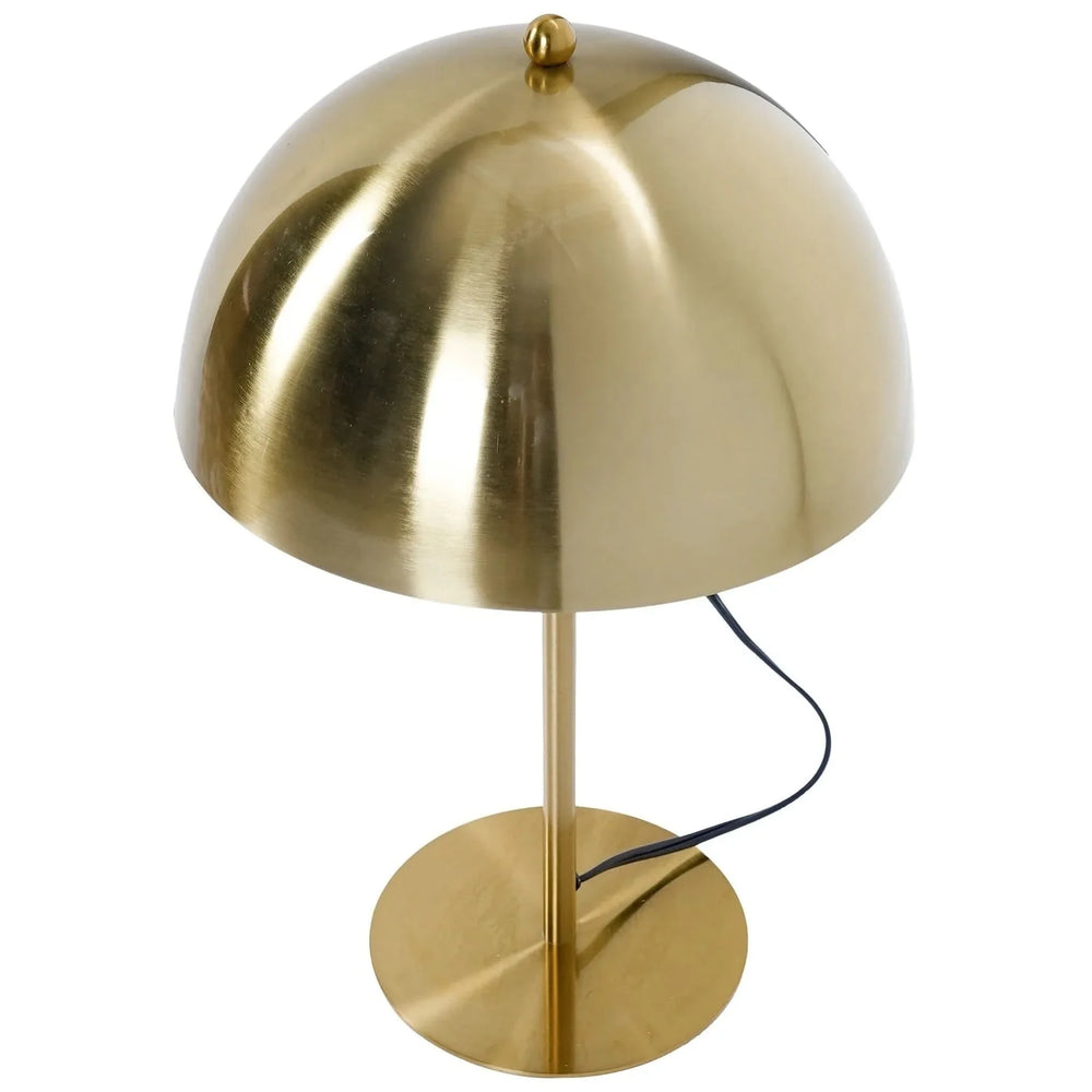 Table Lamp Gold Finish Metal Dimmable Minimalist Nightstand Desk Light Media 6