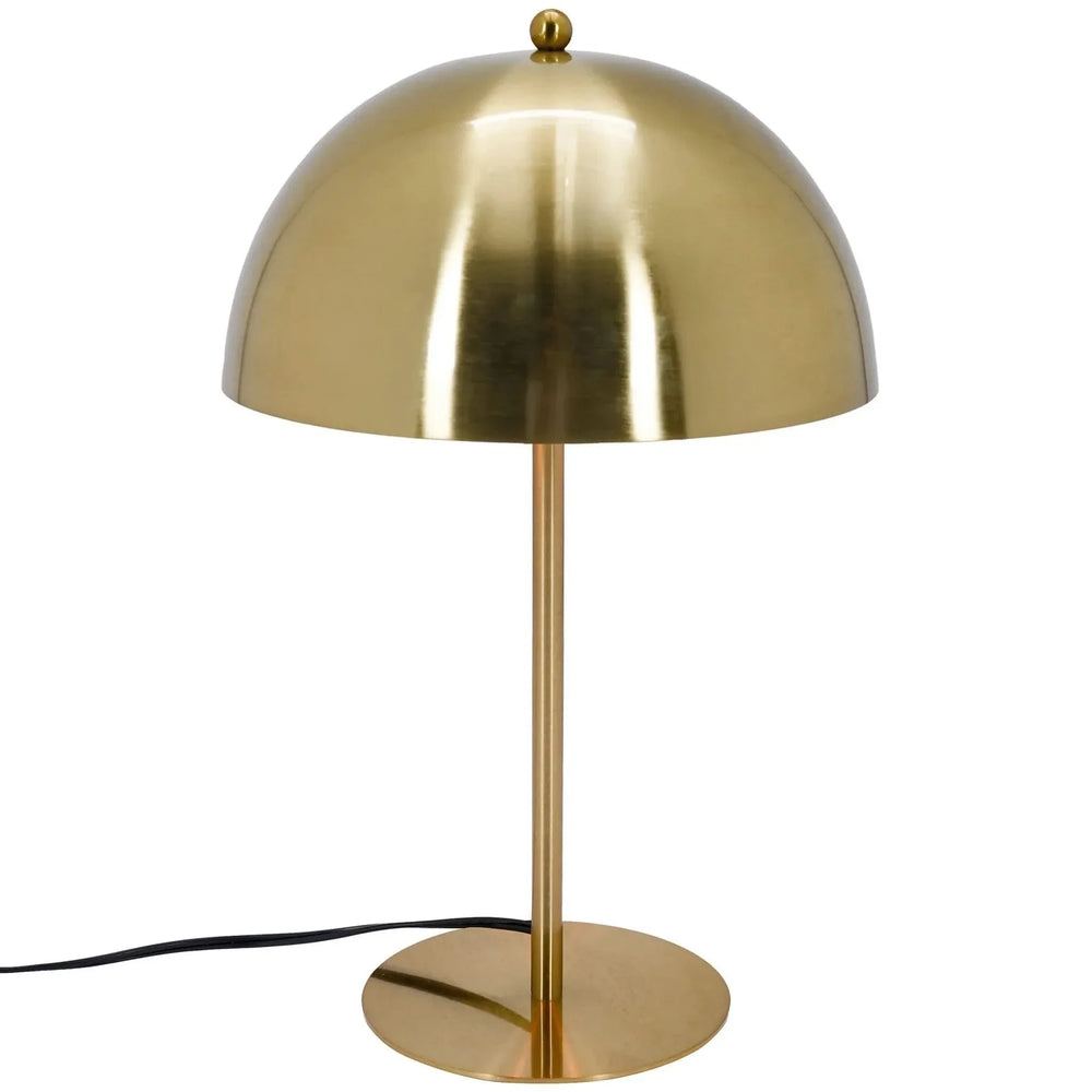 Table Lamp Gold Finish Metal Dimmable Minimalist Nightstand Desk Light Media 1
