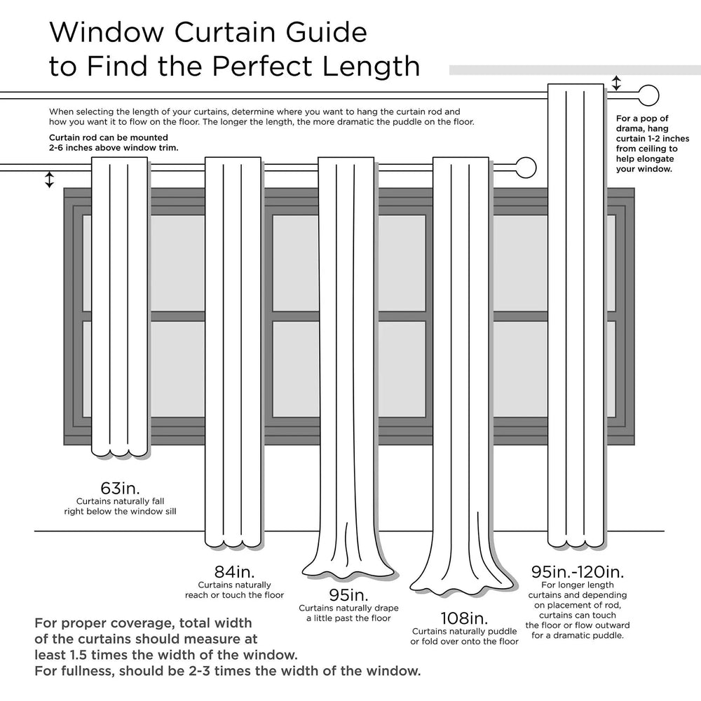 Window Curtain Twist Tab Polyester Lined Black 50x120 Inches Panel Media 11
