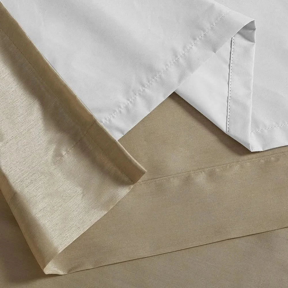 Blackout Window Curtain Polyester Twist Tab Bronze 50x95 Inches Panel Media 2