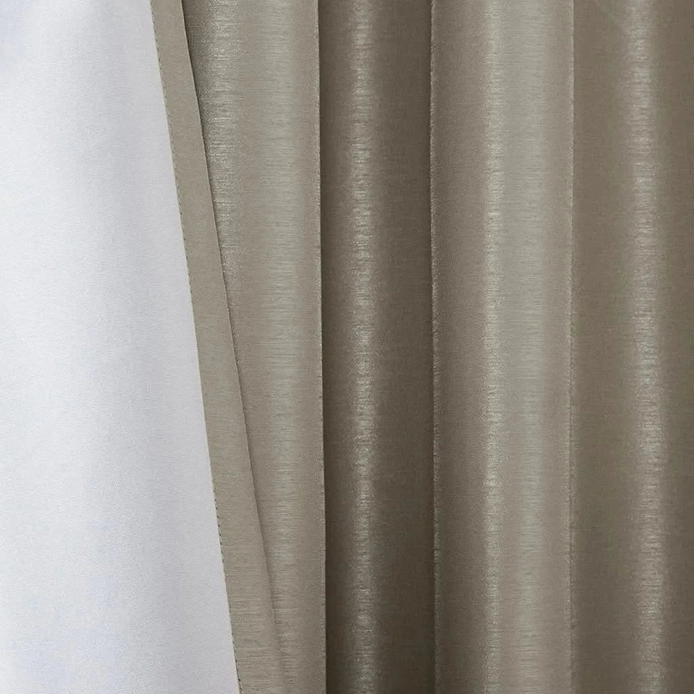 Total Blackout Window Curtain Polyester Twist Tab Pewter 50x84 Panel Media 13