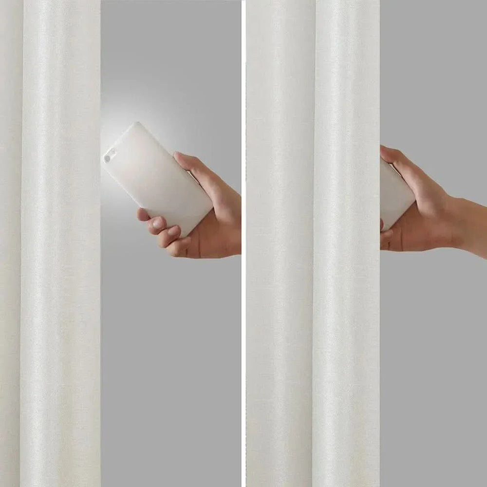 Blackout Curtain Panel Polyester Twist Tab Total Blackout Window Treatment Media 11