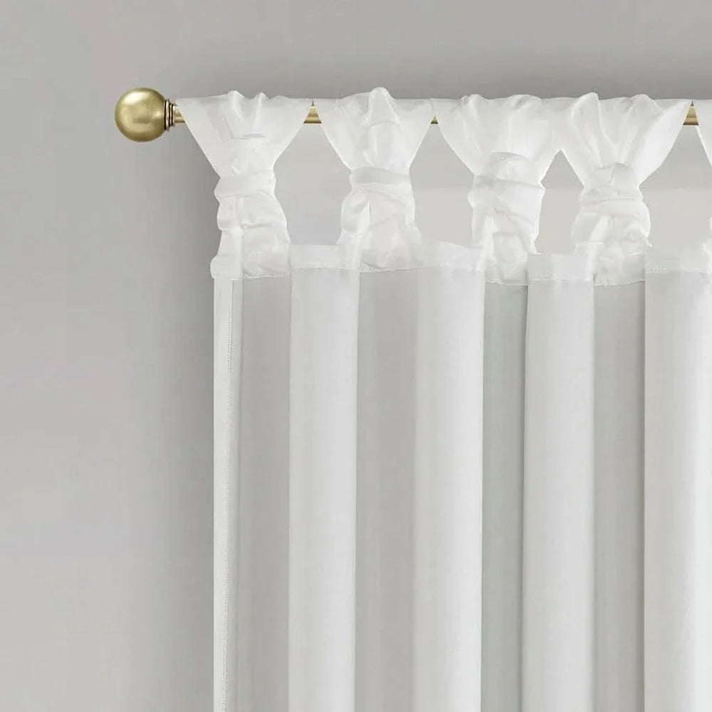 Blackout Curtain Panel Polyester Twist Tab Total Blackout Window Treatment Media 8