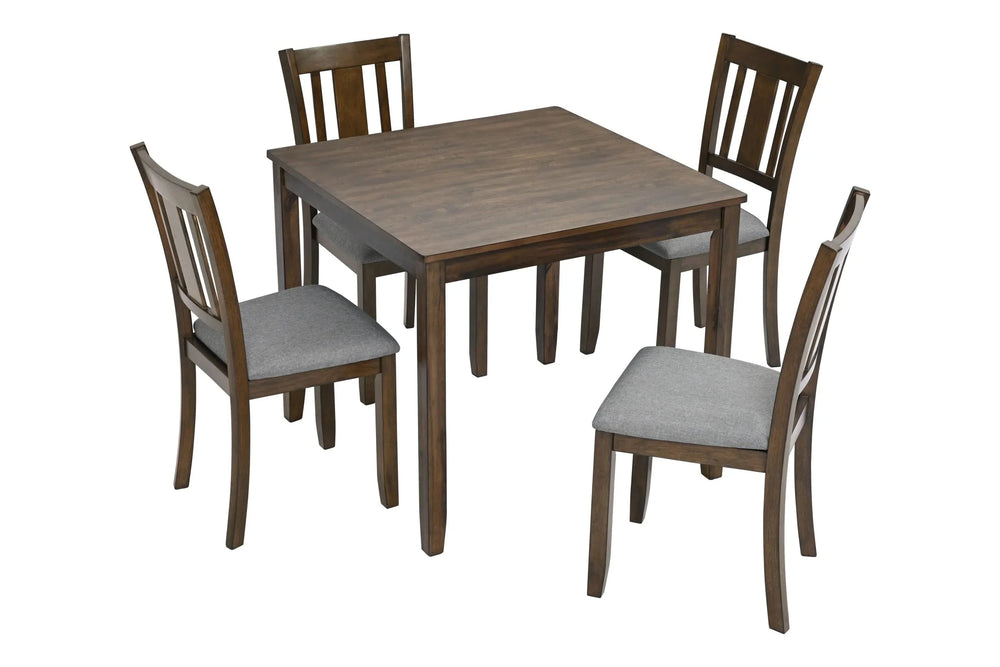 Acacia Wood Dining Table Walnut Space Saving For Small Spaces 4 Person Media 6