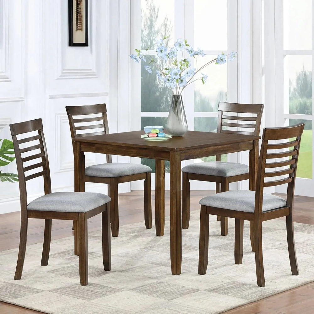 Wooden Dining Square Table, Kitchen Table for Small Space, 4 Person Dining Table, Walnut
ONLY THE TABLE- DTY Store