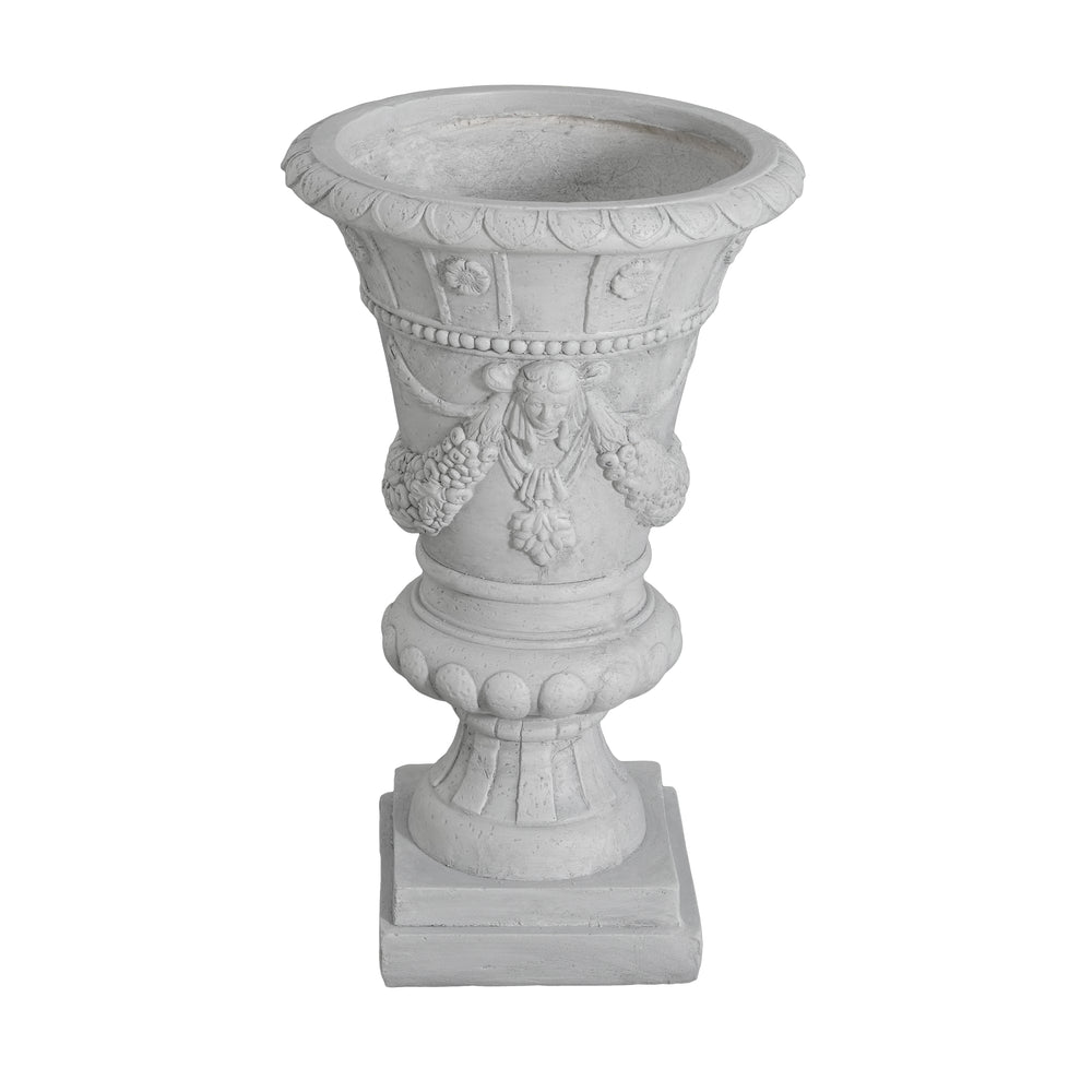 MGO Garden Urn, Light Grey, 23.75'' H Media 2