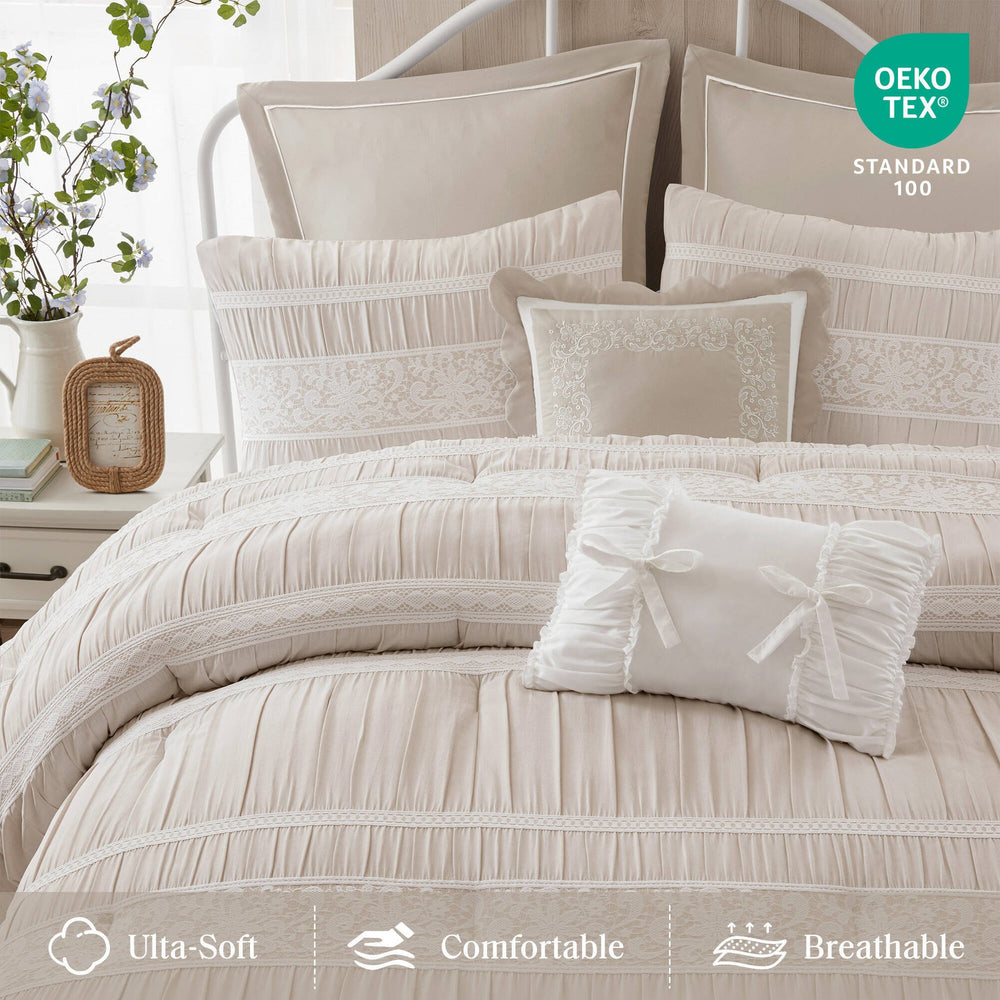 7- Piece King Jacquard Comforter Set Media 8