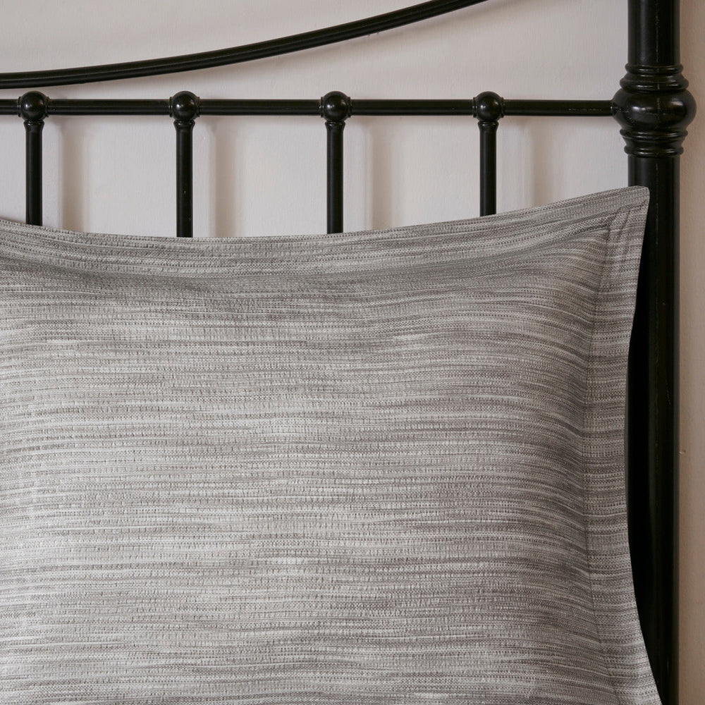 7 Piece Printed Seersucker Comforter Set Grey Cal King Media 12