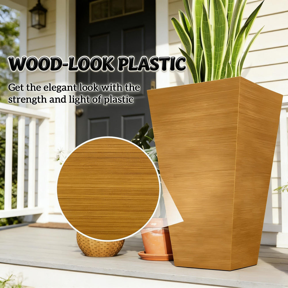 Classic Planter,Outdoor Planter,Set of 3 Tall Planters Media 6