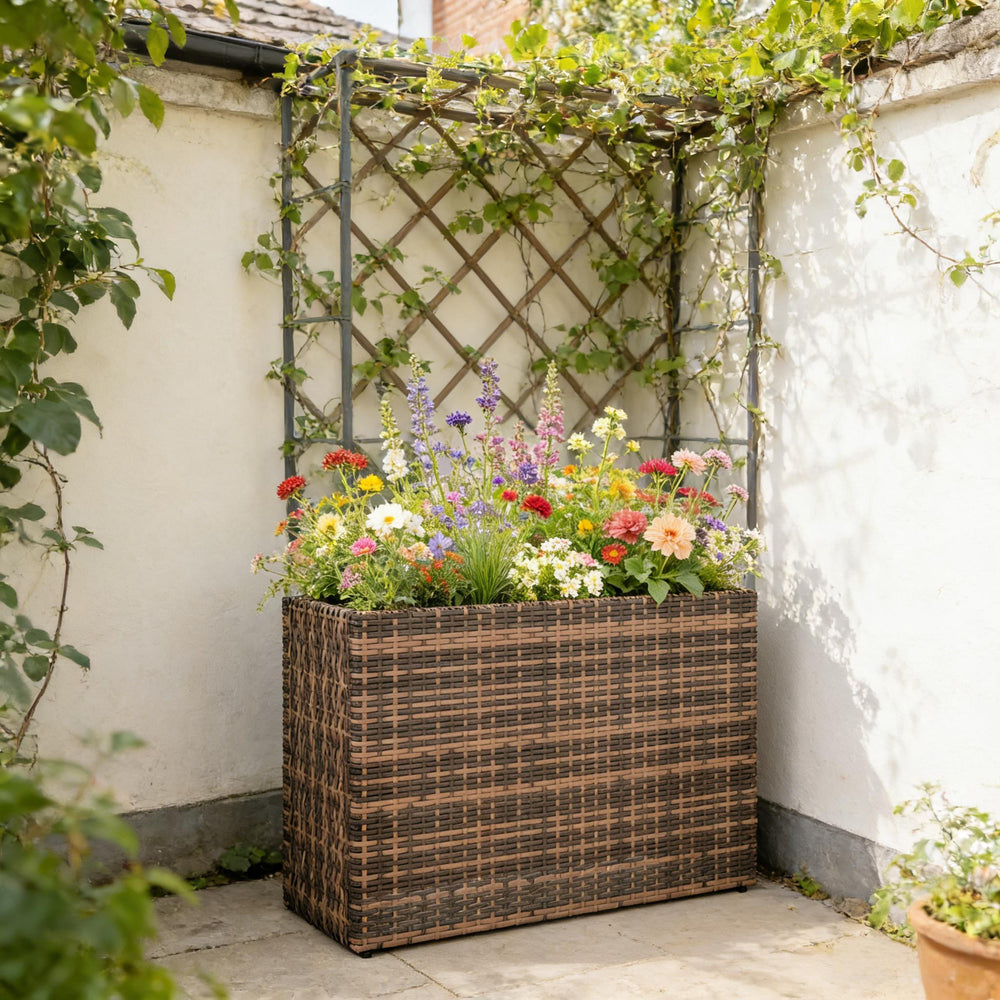 Modern Elevated Planter Box,Raised Garden Bed Media 3