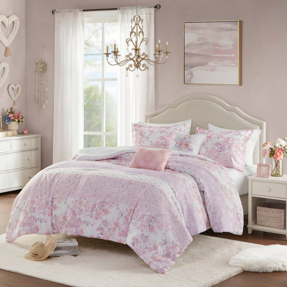 Floral Paisley Comforter Set Twin/Twin XL Media 1