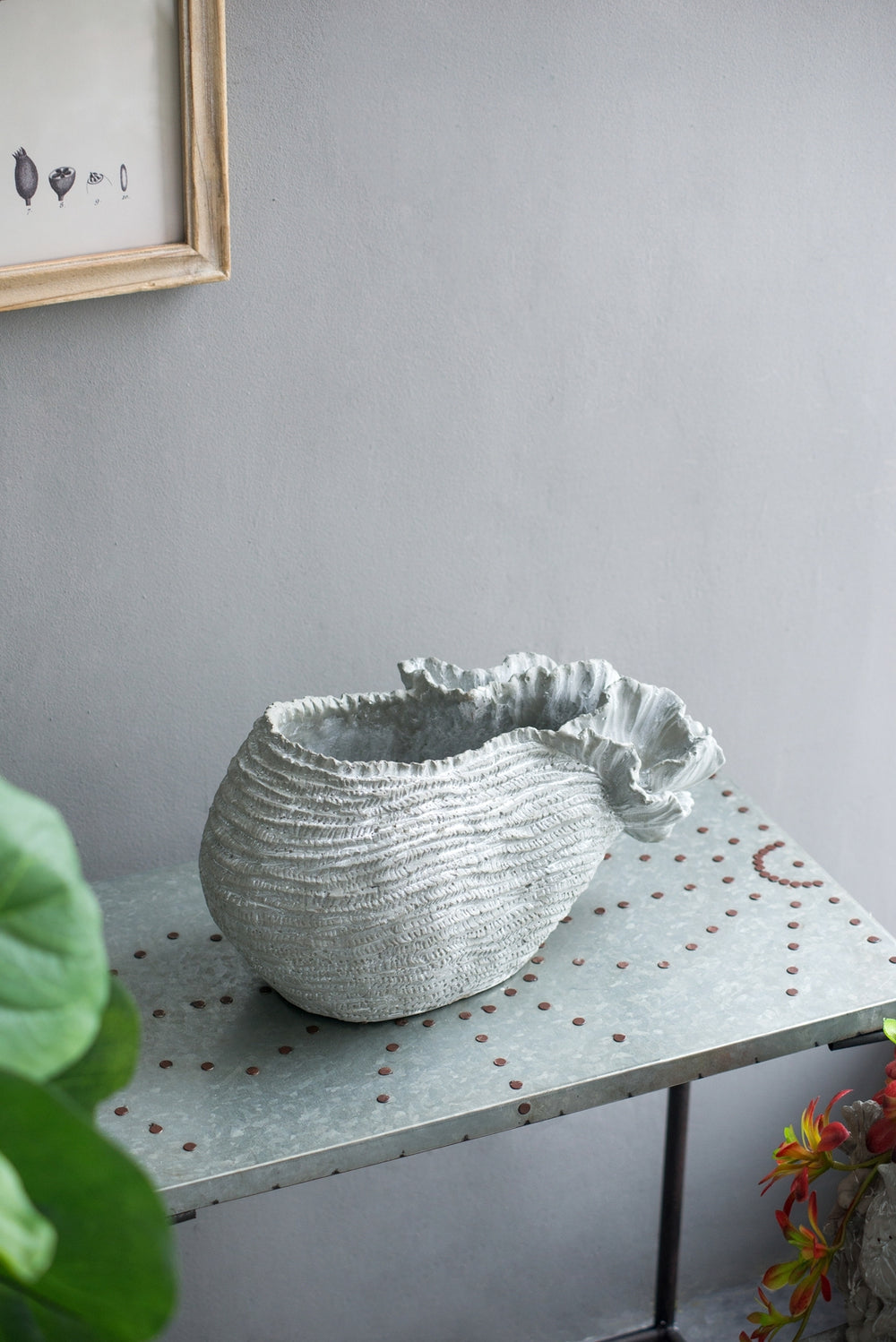 14.2x7.9x7.9' Cement Planter, Indoor Outdoor Garden Decor Media 1