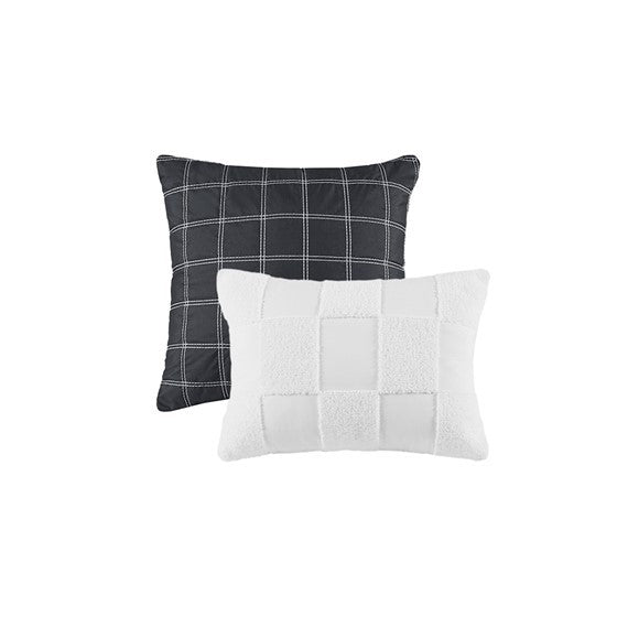 Full/Queen Checkered Comforter Set Media 19
