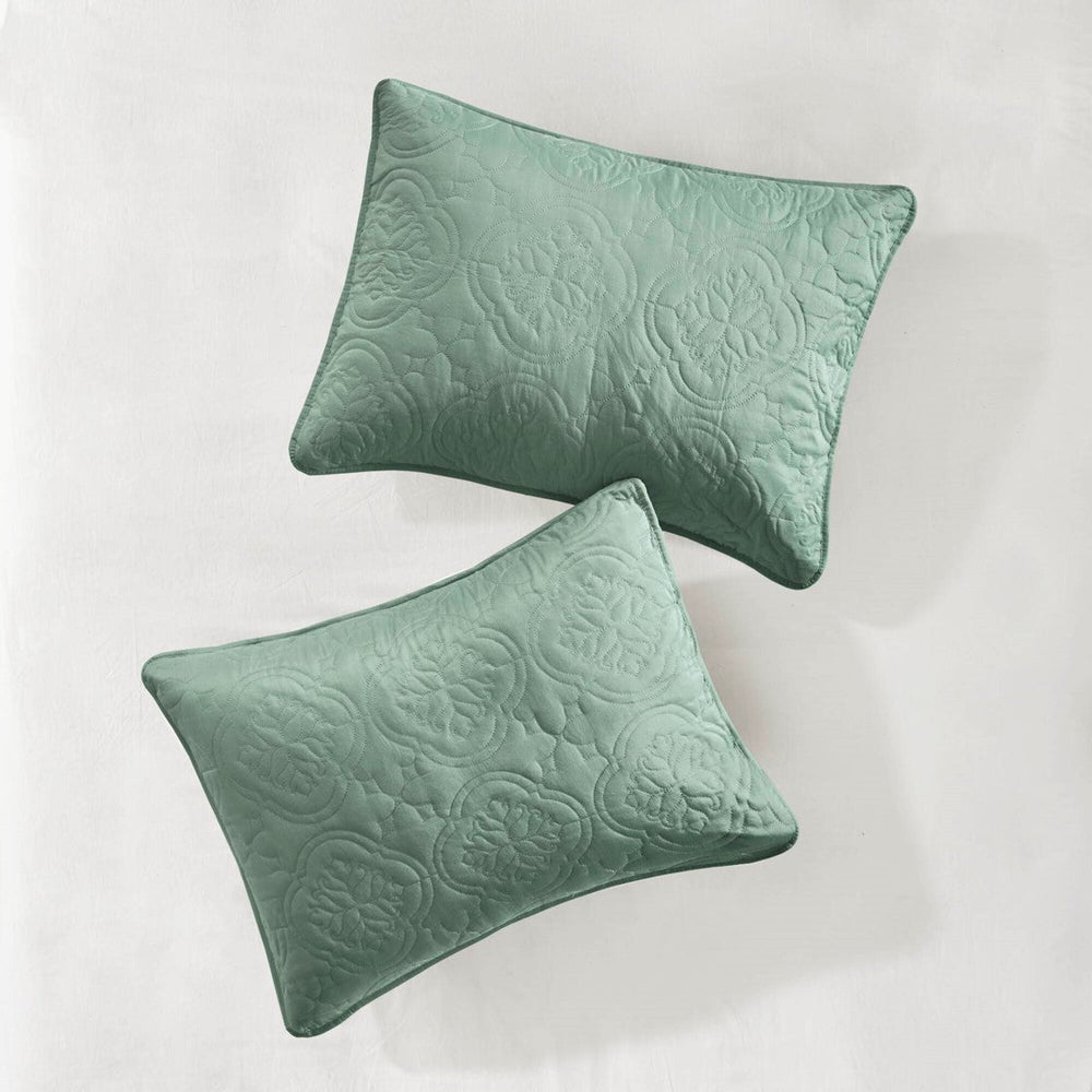 3 Piece Reversible Bedspread Set Seafoam King/Cal King Media 6